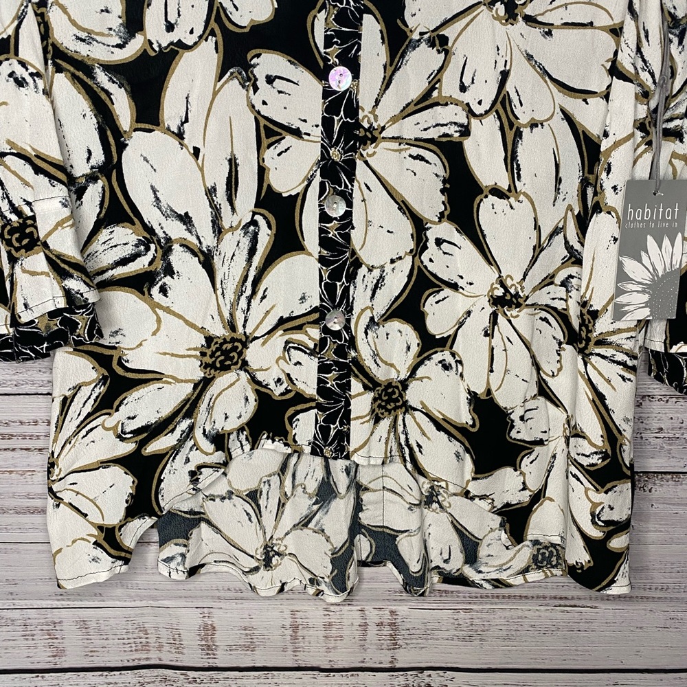 Habitat floral button down. Size S - Picture 4 of 11